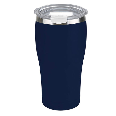 Tahoe Trails 20 oz Stainless Steel Tumbler Vacuum Insulated Double Wall Travel Cup With Lid, Dark Blue