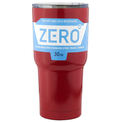 Stainless Steel Tumbler with Lid, Double Wall Vacuum Insulated Travel Mug for Hot and Cold Drink by Zero Degree (30oz Red)
