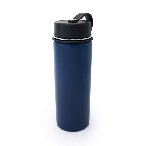 Tahoe Trails 20 oz Double Wall Vacuum Insulated Stainless Steel Water Bottle, Blue