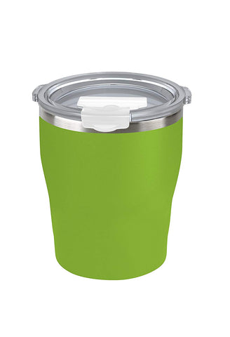 Tahoe Trails 10 oz Stainless Steel Tumbler Vacuum Insulated Double Wall Travel Cup With Lid, Green