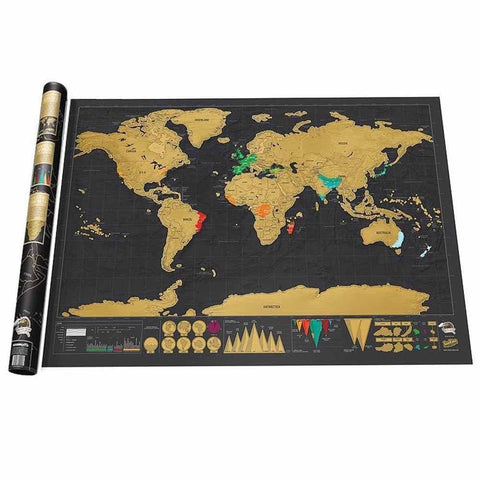 Deluxe Edition Large World Scratch Map